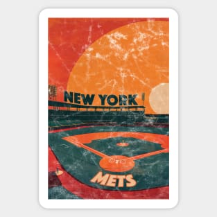 Midcentury New York Mets Stadium Sticker